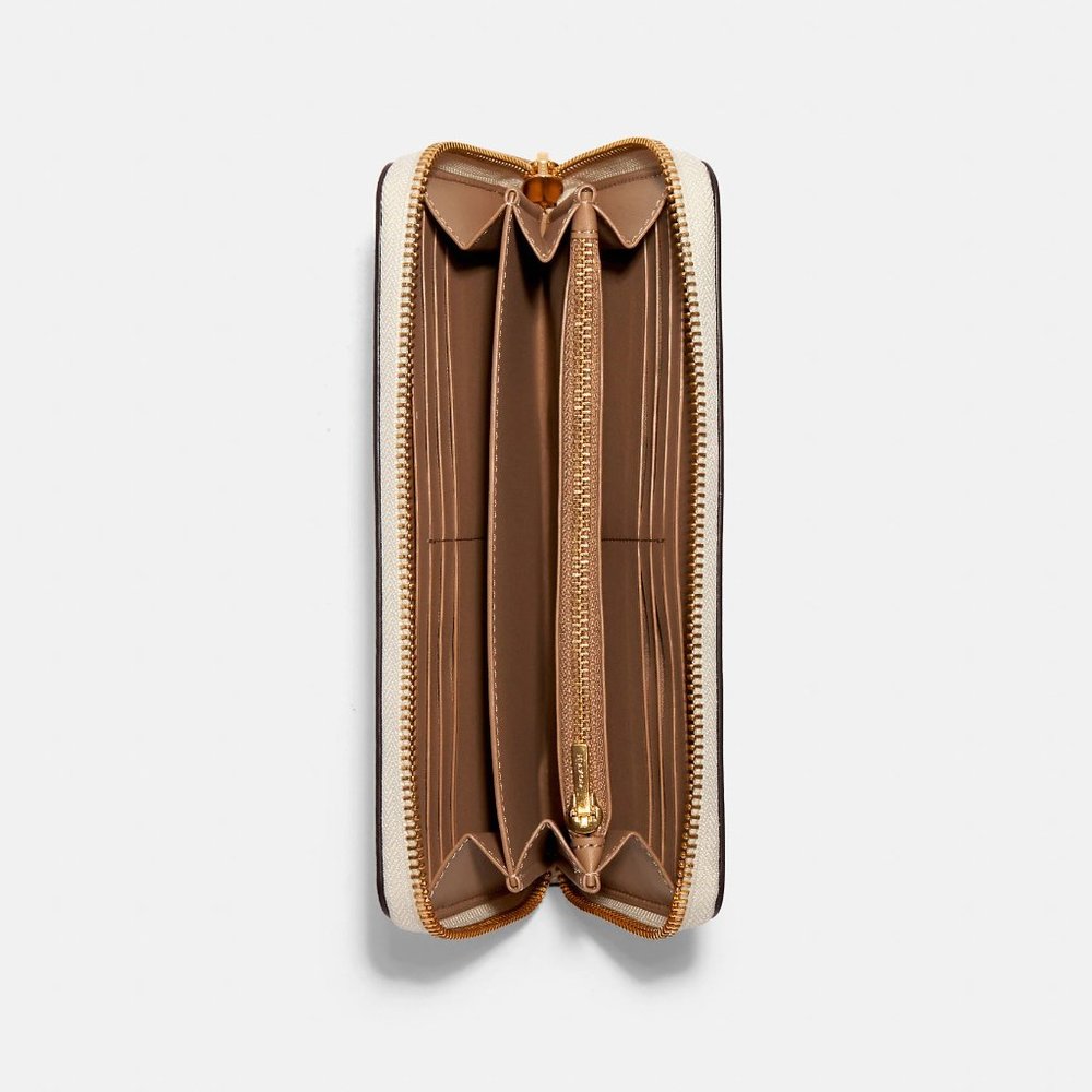 Coach Boxed Long Zip Around Wallet with Disco Star Print C7351 NWT - Picture 2 of 5